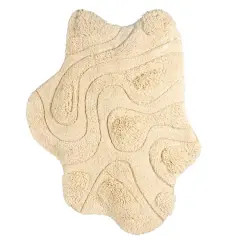 Hello Honey&reg; 43" x 36" Natural Textured Harmony Tufted Rug