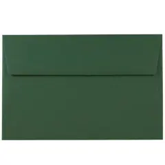 JAM Paper A9 Dark Green Premium Invitation Envelopes