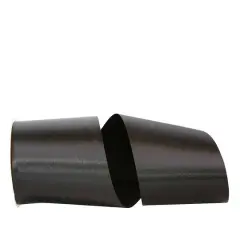 JAM Paper 4" x 50yd. Satin Allure Single Face Ribbon Black