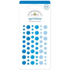 Doodlebug Design Inc.&trade; Sprinkles&trade; Adhesive Glossy Enamel Dots Blue Jean