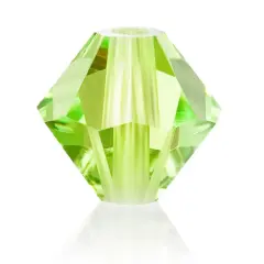 John Bead Preciosa 4mm Czech Crystal Rondelle Beads, 40ct. Limecicle