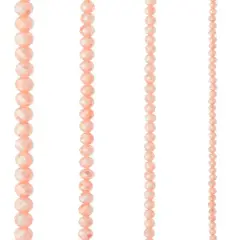 Champagne Faceted Glass Rondelle Beads by Bead Landing&trade;