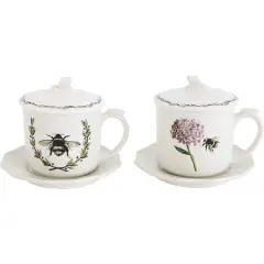 Hello Honey&reg; Bee Image Cup, Lid, Saucer & Strainer Set