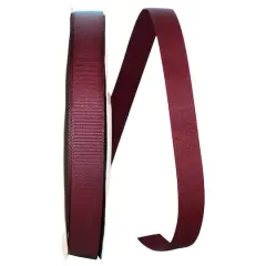 JAM Paper 7/8" Grosgrain Texture Ribbon Burgundy