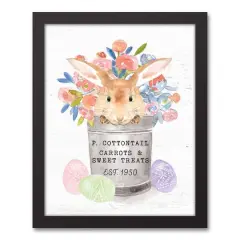 Cottontail Flowers Framed Wall Art