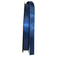 JAM Paper 5/8" x 100yd. Double Face Satin Ribbon Light Navy