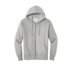 District&reg; Perfect Weight&reg; Fleece Full-Zip Hoodie Heathered Steel