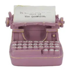 6.5" Decorative Typewriter Accent by Ashland&reg; Pink