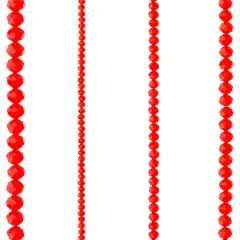 Glass Faceted Rondelle Beads by Bead Landing&trade; Red