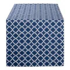 DII&reg; 72" Nautical Blue Lattice Table Runner