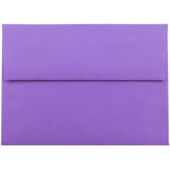 JAM Paper A6 Colored Invitation Envelopes, 50ct. Violet Purple