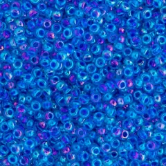 Miyuki&reg; 11/0 Glass Seed Beads, 22g Blue Violet AB Lined-Dyed