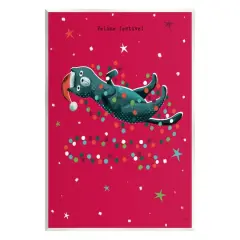 Stupell Industries Feline Festive Christmas Cat Wall Plaque Art