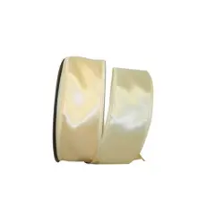 JAM Paper 2.125" 50yd. Dyna Satin EZ Wired Ribbon Maize