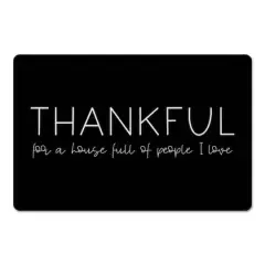 Thankful For A House Full Of People 18" x 27" Floor Mat