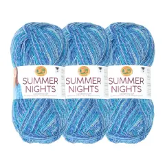 3 Pack Lion Brand&reg; Summer Nights Yarn Cast Away