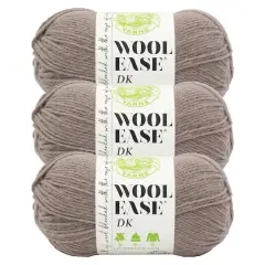 3 Pack Lion Brand&reg; Wool-Ease&reg; DK Yarn Taupe