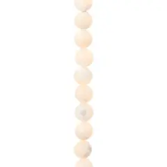 7mm Light Pink Mother of Pearl Round Beads by Bead Landing&trade;