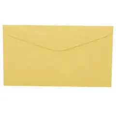 JAM Paper 3.625" x 6.5" Premium Commercial Envelopes, 100ct. Canary Yellow