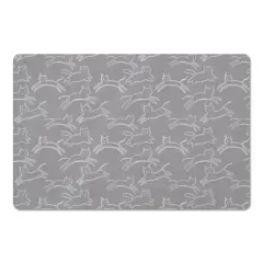 Leaping Cat Pattern I 27" x 18" Floor Mat