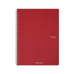 Fabriano&reg; EcoQua Original A4 Spiral-Bound Graph Notebook Cherry