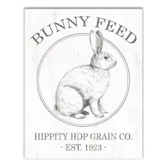 Bunny Feed Hippity Hop Grain Co. Canvas Wall Art