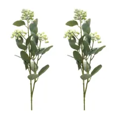 26" White Berry Foliage Sprays, 2ct.
