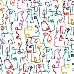 Surface Style Gestures Peel & Stick Wallpaper Crayon