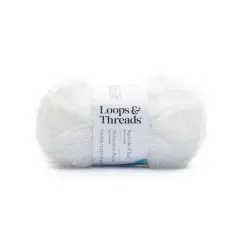 Squeaky Clean&trade; Sparkle Yarn by Loops & Threads&reg; Sparkle Snow