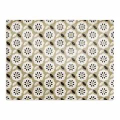 Mod Gold Flower 18" x 14" Cotton Twill Placemat