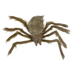 24" Brown Spider with LED Eyes Halloween Decoration