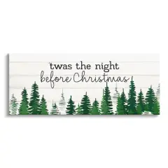 Stupell Industries Night Before Christmas Trees Canvas Wall Art