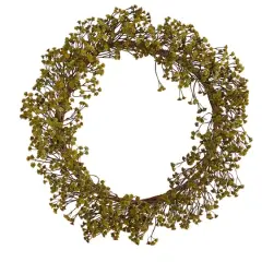 20" Autumn Baby's Breath Artificial Wreath