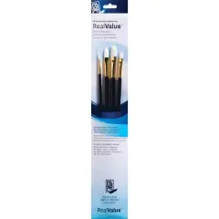 Princeton&trade; RealValue&trade; White Synthetic Taklon 4 Piece Brush Set