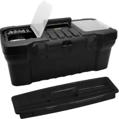 Art Alternatives 20" Black Heavy-Duty Tool Box