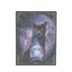 8" Cat with Crystal Ball Tabletop D&eacute;cor by Ashland&reg;