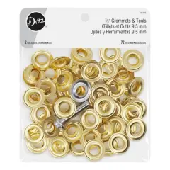 Dritz&reg; Gold 3∕8" Grommets & Tools, 72 Sets