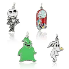 Disney&reg; Nightmare Before Christmas Silver Enamel Charm Set