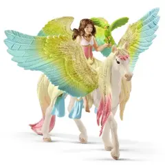 schleich&reg; Bayala&reg; Fairy Surah with Glitter Pegasus Figurine Playset