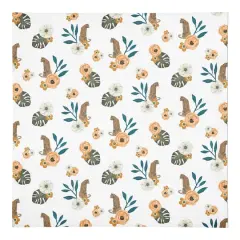 Tropical Jag Cotton Twill Napkin White