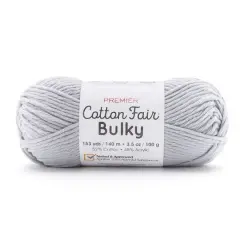 Premier&reg; Cotton Fair&reg; Bulky Solid Yarn Silver
