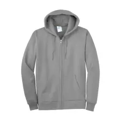 Port & Company&reg; Tall Essential Fleece Full-Zip Hooded Sweatshirt Athletic Heather