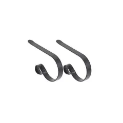 Original MantleClip&reg; Matte Black Stocking Holders, 2ct.