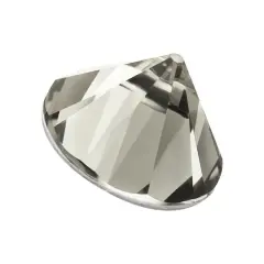 John Bead Preciosa MAXIMA SS29 Spike Cone Hotfix Czech Crystals, 12ct. Black Diamond