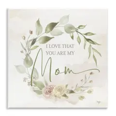 Stupell Industries Mother's Day Rose Wreath Wall Plaque Art