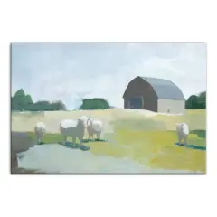 Barn Cows 20" x 30" Canvas Wall Art