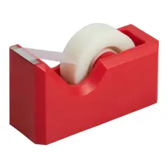JAM Paper Colorful Desk Tape Dispensers Red
