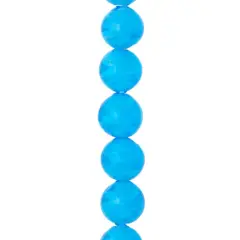 Aqua Glass Round Beads, 13.5mm by Bead Landing&trade;