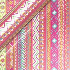 Siser&reg; EasyPatterns&reg; Plus Bohemian Stripes Heat Transfer Vinyl, 36" Pink
