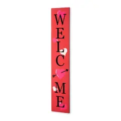 Glitzhome&reg; 36" Valentine's Wooden Welcome Porch Sign